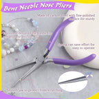 SPEEDWOX Mini Needle Nose Pliers With Smooth Jaw 5" Precision Wire Looping Pliers For Jewelry Making And Small Object Gripping - style: Needle Nose Pliers