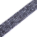 4mm Natural Stone Black Snowflake Jasper Frosted Matte Unpolished Round Spacer Beads for Jewelry Making Strand 15 inch - color: Black Snowflake, size: 4mm