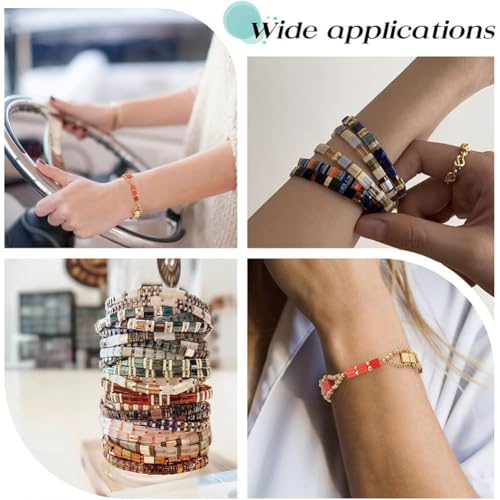 NBEADS About 750 Pcs 2-Hole Beads Glass Seed Beads Set, 2 Styles 2-Hole Glass 3 Colors Czech Two-Hole Seed for Bracelet Necklace Earring Jewelry Making - color: 750pcs4 StylesSeed Beads Kit