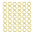 120 pcs Gold Plated Stainless Steel Rings Jump Rings Connector Rings for Jewelry Making Necklaces Bracelet Earrings Keychain DIY Craft (13301-Gold, 8mm) - size: 8mm