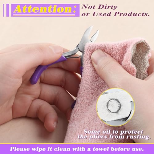 SPEEDWOX 3-Inch Diagonal Cutters Small Wire Cutting Pliers for Jewelry Making, Floral Wire, Zip Ties - Mini Side Cutting Tool, Snips, Flush Pliers - style: Diagonal Cutting Pliers