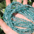 6mm Natural Stone Beads 65pcs Flower Jade Polished Round Smooth Crystal Loose Gemstone Beads for Jewelry Making DIY Bracelet Necklace Earring Crafts Supplies - color: Flower Jade 1 strand-65pcs