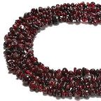 5-8mm Natural Red Garnet Gemstone Chips Loose Beads Semi Precious for Jewelry Making DIY Handmade Craft Supplies 1 Strand per Bag Approxi 34" - color: Red Garnet Chips