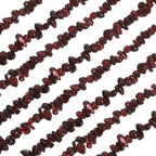 MECCANIXITY 310 Pcs Natural Drilled Garnet Gemstone Chips Bulk 3mm to 5mm Dia. Irregular Tumbled Crystal Chip Beads for Jewelry Making Craft Supplies (Burgundy) - color: Garnet, size: 3-5mm