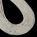 29 Pcs 4x13mm Natural Clear Quartz Crystal Bead Cylinder Column Tube Spacer Beads for Jewelry Bracelets Making Adults Crafts - color: Clear Quartz, size: 4x13mm