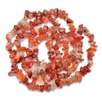 PLTbeads 5-8mm Natral Healing Gemstone Waist Bracelets Necklace Kit Irregular Stone DIY Crafts Design Jewelry Making 1 Strand per Bag Approxi 34 inch (Red Agate Chips) - color: Red Agate Chips