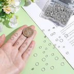 Beebeecraft 600Pcs 4/5/6/8mm 304 Stainless Steel Jump Rings Round Small Metal Open Jump Rings Silver O Chainmail Ring Connector for Jewelry Making Earring Bracelet Necklace Keychain DIY Craft - color: Stainless Steel Color