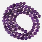 Natural Gemstone Loose Beads Matte Approxi 15.5 inch DIY Bracelet Necklace for Jewelry Making (8mm, Matte Purple Amethyst) - color: Matte Purple Amethyst, size: 8mm