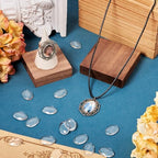 Craftdady 200Pcs Transparent Oval Glass Cabochons 20x15mm Clear Glass Flat Back Dome Tile Cabochon Covers for Photo Pendant Jewelry Making - color: Transparent Clear, size: 20x15mm Oval