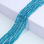 786pcs Crystal Rondelle Faceted Beads 3mm 4mm 6mm 8mm Gemstone Glass Beads Loose Beads for Jewelry Making,Bracelets Necklaces Earrings Wind Chimes Suncatchers(Peacock Blue AB) - color: Peacock Blue, size: 3mm,4mm,6mm,8mm