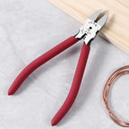 6-inch Wire Cutters, Carbon Steel Flush Diagonal Cutters Side Pliers with Non-Slip Grip Handle, Snips Wire Tool for Crafting, Jewelry Making, Electrical and Precision Cutting Needs