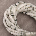 150PCs Natural Iceberg Jade Spacer Beads, Loose Semi Precious Flat Round Gemstone Heishi Disc Stone Beads for Beading Jewelry Making 4mm*2mm 38cm - color: Iceberg Jade, size: 4MM*2MM