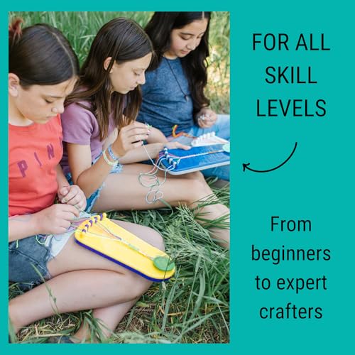 Choose Friendship, My Friendship Bracelet Maker®, an American Original | 20 Pre-Cut Threads - Makes Up to 8 Bracelets | Craft Kit, Kids, Bracelet Making Kit, Jewelry-Making Kit, Gifts for Girls 8-12 - color: Cotton Candy