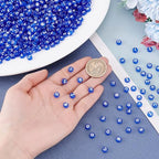 1000Pcs Letter Beads Transparent Acrylic Alphabet Beads Blue Flat Round Disc Letters Spacers White Alphabet Pattern Loose Spacer Charms for DIY Bracelet Jewelry Making 7x4mm - color: Blue