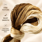 Natural 100% Silk Thread, Handmade Embroidery Thread Silk Floss 9 Colors 110m Each (62) - color: 62