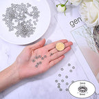 PH PandaHall 200pcs Large Hole Spacer Beads Tibetan Alloy Antique Silver Donut Rondelle Jewelry Spacers for Bracelet Jewelry Making, 8x2mm, Hole: 3mm - color: Donut Antique Silver - 200pcs, size: 8mm