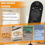 18 Pcs Ring Bender, Complete Ring Bender Tool Rings Bending, Spoon Rings Maker Machine with Nylon Mold, Multi-Functional Ring Earring Bending Tool, Sizer Measuring Tools Suitable for Gift-Giving - size: 18-Piece Set