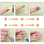 SUPERFINDINGS 40pcs 20 Style Natural Cabochon Gemstone 12mm Half Round Dome Flatback Quartz Stone for Necklace Jewelry Making DIY Craft Handmade - size: 12mm