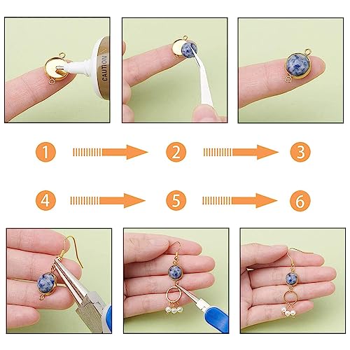 SUPERFINDINGS 40pcs 20 Style Natural Cabochon Gemstone 12mm Half Round Dome Flatback Quartz Stone for Necklace Jewelry Making DIY Craft Handmade - size: 12mm