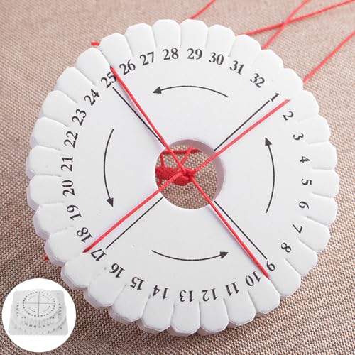jojofuny 4Pcs Rope Weaving Board Set 5.90 Inch Round and Square Braiding Discs Lightweight Portable DIY Bracelet Loom Jewelry Making Tools for Friendship Bracelet Macrame Craft