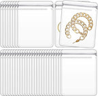 GSXRB PVC Hang Hole Anti Tarnish Jewelry Bags,Jewelry Bags Clear Plastic. Jewelry Pouch for Jewelry Rings and Earrings (prepunched4.33 * 4.33) - size: prepunched4.33*4.33