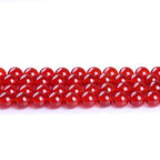 Natural Stone Beads 12mm Red Agate Gemstone Round Loose Beads Crystal Energy Stone Healing Power for Jewelry Making DIY,1 Strand 15" - color: Red Agate, size: 12MM
