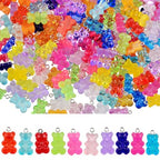 Keychain Charms Bulk 30pcs mixed Cute 3D Charms for Keychain Making for Bracelet Earring Jewelry Making DIY Crafts Includes Animal Food Fruit Flower Designs - color: Bear Mix
