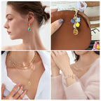 10Pcs Resin Dried Flower Teardrop Charms Transparent Natural Dried Flower Water Drop Pendants Floral Dangle Charms for DIY Earring Necklace Bracelet Jewelry Making