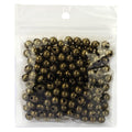 LolliBeads (R) Antiqued Bronze Smooth Round Metal Beads 8 mm 200 Pcs - color: Bronze 200 Pcs 8mm