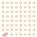 UNICRAFTALE 80pcs Stainless Steel Spacer Beads Flower Spacer Beads Mini Metal Beads Golden Daisy Beads Flower Shaped Loose Beads Accessories for Bracelets Necklaces Jewelry Making - size: 3mm