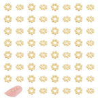 UNICRAFTALE 80pcs Stainless Steel Spacer Beads Flower Spacer Beads Mini Metal Beads Golden Daisy Beads Flower Shaped Loose Beads Accessories for Bracelets Necklaces Jewelry Making - size: 3mm
