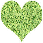 3000Pcs Flat Round Polymer Beads Vinyl Heishi Beads for Jewelry Making Women Necklace Bracelet Earrings (05-Grass Green) - color: 05-Grass Green