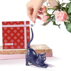 PUDDING CABIN Cat Lover Gifts for Women - Purple Cat Ring Holder Ring Stand Organizer - Purple Preppy Room Decor Aesthetic -Mothers Day Birthday Gifts for Women Mom Girls - style: Purple Cat