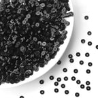 Black Polymer Clay Beads, 6mm Heishi Bead for Jewelry Bracelets Necklace Making 1000PCS - color: Black