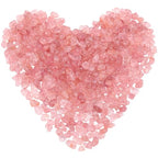 400pcs Natural Chip Stone Beads for Jewelry Making Strawberry Quartz 5-8mm Irregular Gemstones Healing Crystal Loose Rocks Bead Hole Drilled for Ring Earrings Necklace Bracelet Making DIY Art Crafts - color: Strawberry Quartz(2 Strands-62")