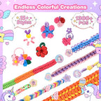 Rubber Band Bracelet Kit for Kids Girls Ages 6-12, 1300+ PCS DIY Craft Kits with 2 Weaving Comb & Organizer, Weaving Loom Kit Toys, Christmas Birthday Valentine Gifts for 7 8 9 10 11 12 Year Old