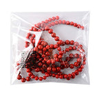 RayLineDo® 50Pcs 8mm Natural Red Turquoises Stone Round Beads Loose Beads Wholesale for Jewelry Making - color: Red Turquoise, size: 8mm