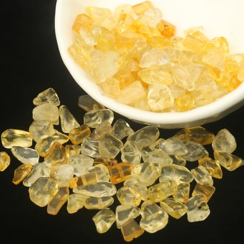 30in Citrine Natural Chip Stone Beads 5-8mm About 230pcs, Irregular Drilled Yellow Bead for Bracelets Jewelry Making Supplies for Adults, DIY Crafts. - color: Citrine