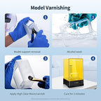 ANYCUBIC High Clear 3D Printer Resin, Resist Yellowing and Highly Transparent, Tough and Resilient, Low Odor 3D Printing Resin, Widely Compatible Resin 3D Printers (High Clear, 2kg) - color: High Clear, size: 2kg