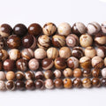 Australian Zebra Stone Beads for Jewelry Making DIY Bracelet Necklace Jewelry Making 1 Strand 15.5inch 60PCS 6MM - color: Australian Zebra Stone, size: 6MM