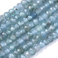 Cheriswelry 3 Strand 3mm Natural Apatite Stone Beads Rondelle Faceted Tiny Gemstone Loose Spacer Abacus Beads Charms for DIY Craft Earring Bracelet Necklace Jewelry Making 185pcs/Strand - color: Natural Apatite