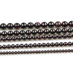 MJDCB Natural Stone Beads Garnet Round Loose Beads for Jewelry Making DIY Bracelet Necklace (4mm) - color: Garnet, size: 4mm