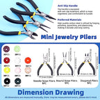 Glarks 1250Pcs Jewelry Making Kit, Jewelry Making Supplies with Jewelry Making Pliers Tool, Beading Wires, Jewelry Findings for Jewelry Making, Wrapping and Repair - size: 1250pcs