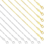 50 Pack Silver Plated Necklace Chains Bulk, Cable Chain Pack for Jewellery Making - color: Gold, size: 20 Inch