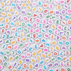 1000Pcs Acrylic Number Beads Round Number Round Beads 4x7mm Mixed Number Beads, for Jewelry Bracelets Necklaces Key Chains Making (White Colorful) - color: White Colorful