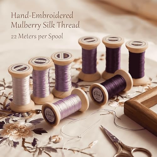 Natural 100% Mulberry Handmade Embroidery Silk Thread Silk Floss (28) - color: 28