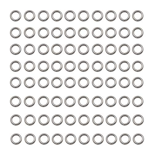 1000 pcs Stainless Steel Split Rings Jump Rings Connector Rings for Jewelry Making Necklaces Bracelet Earrings Keychain DIY Craft (12602-5mm) - size: 5mm