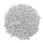 600PCS 6x6mm Square Acrylic Letter Beads P for Friendship Bracelets Jewelry Making, White Acrylic Cube Base with Black Alphabet Beads for DIY Crafts Bracelets Necklaces Key Chains Phone Lanyard - color: Letter P(Black on White)