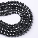 71pcs 6mm AAA Black Hematite Beads Natural Stone Gemstone Round Loose Beads for Jewelry Making DIY Bracelets Necklace Earrings - color: Black Hematite, size: 6mm