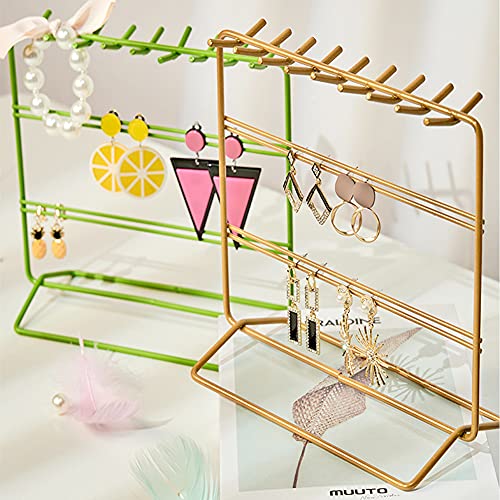 Jewelry Organizer, Jewelry Holder, Perfect Earrings, Necklaces and Bracelets Holder, Golden - color: Golden